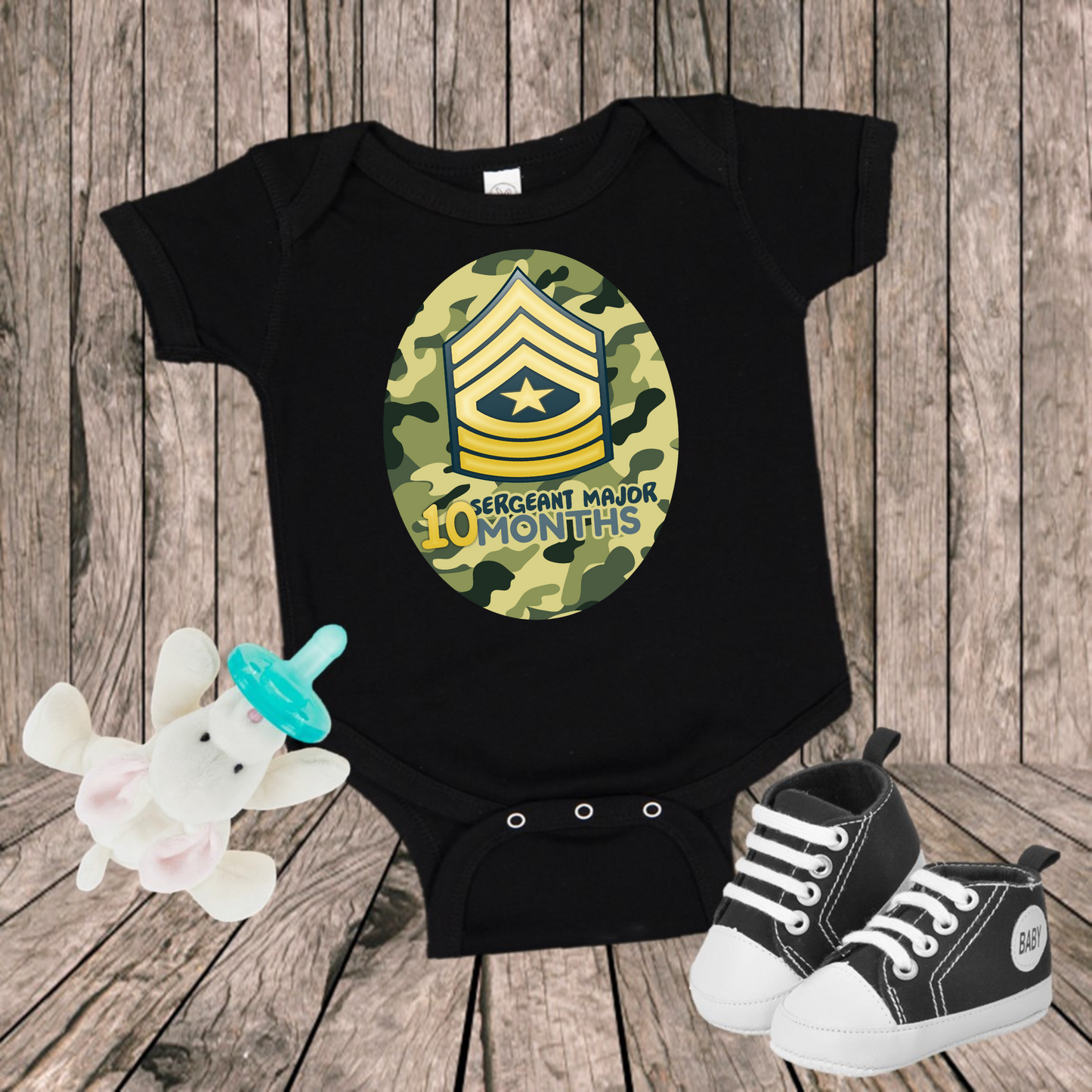 10 Month Sergeant Major Bodysuit